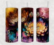Water Color Ink Succulents Tumbler
